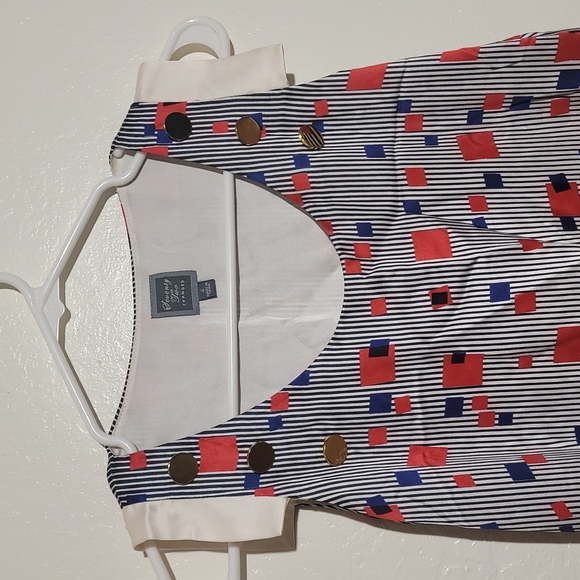 Seventy Two Changes sz 4 Retro Silk Striped Dress/Long Tunic GUC - Picture 2 of 7